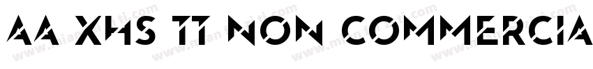 Aa XHS TT Non Commercial Use字体转换